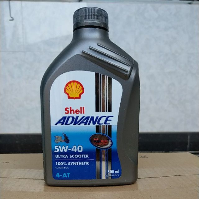 Shell Advance Ultra Scooter 0 8L Oil 100 Synthetic Shopee Malaysia