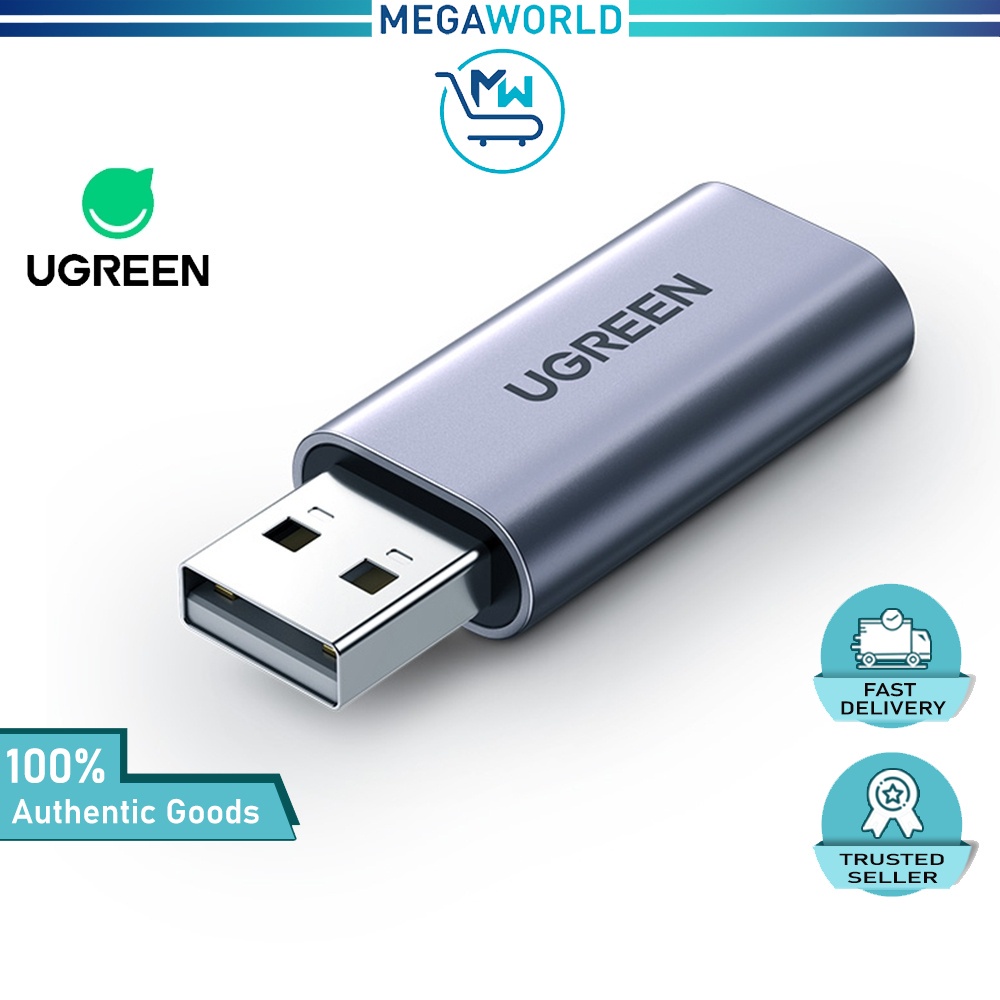 UGREEN USB External Sound Card Audio Adapter 2 In 1 USB To 3 5mm Jack