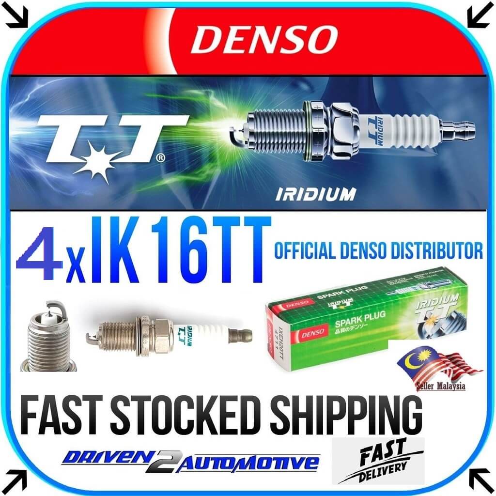 IK16TTDENSO IRIDIUM TT SPARK PLUG TOYOTA NAZA KIA VW NISSAN SUZUKI