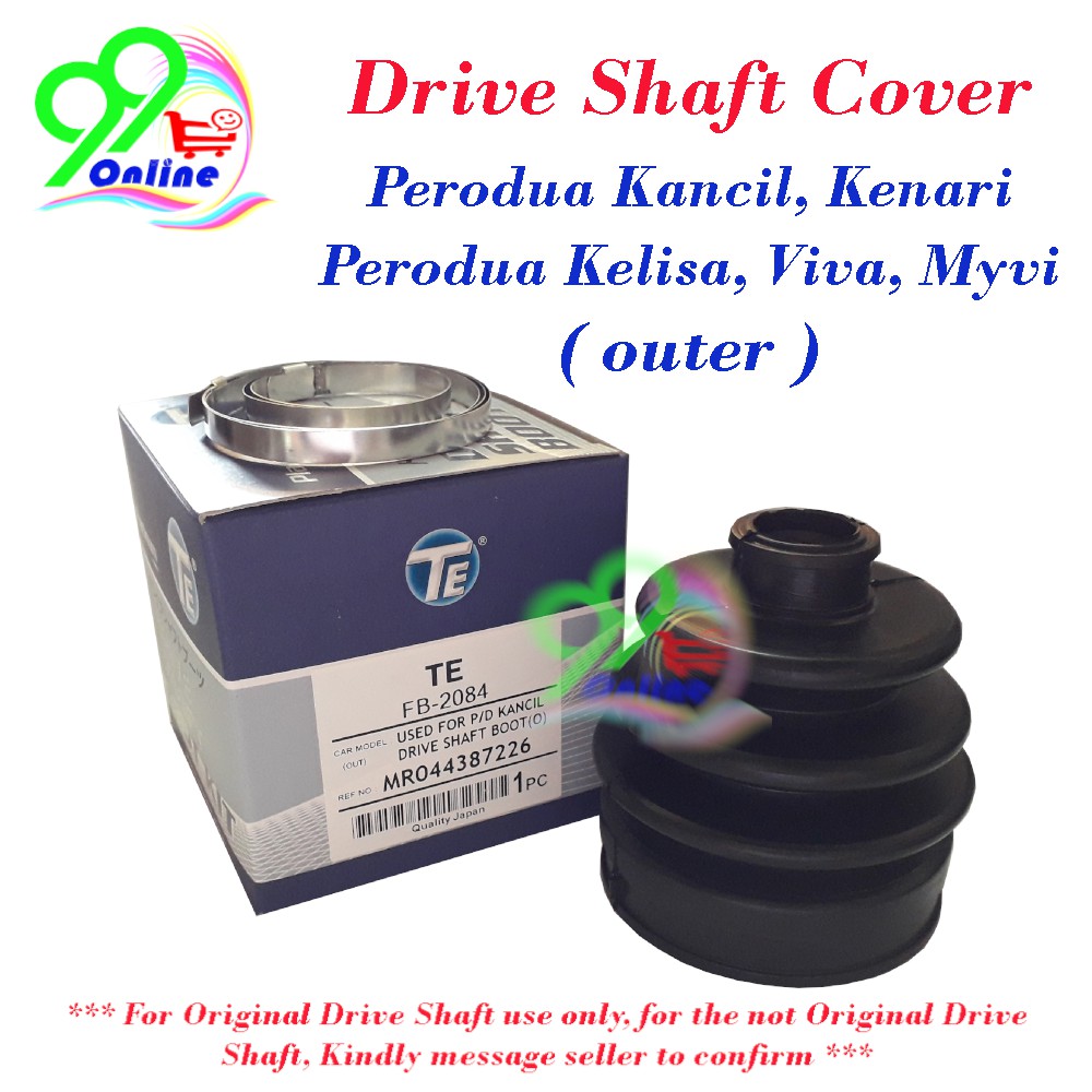 Perodua Kancil Kenari Kelisa Viva Myvi OUTER Drive Shaft Cover