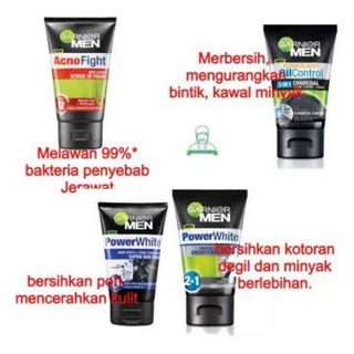 Garnier Men Facial Foam Scrub Cleanser Ml Pencuci Muka Lelaki