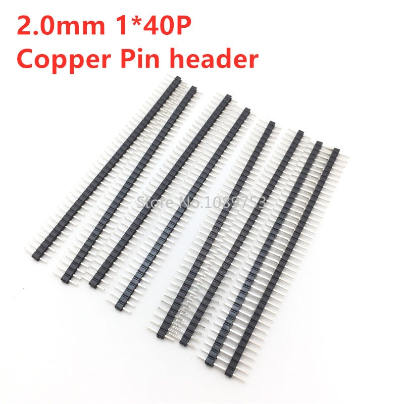 Pcs Lot Mm Pin Male Single Row Pin Header Strip P Mm Male