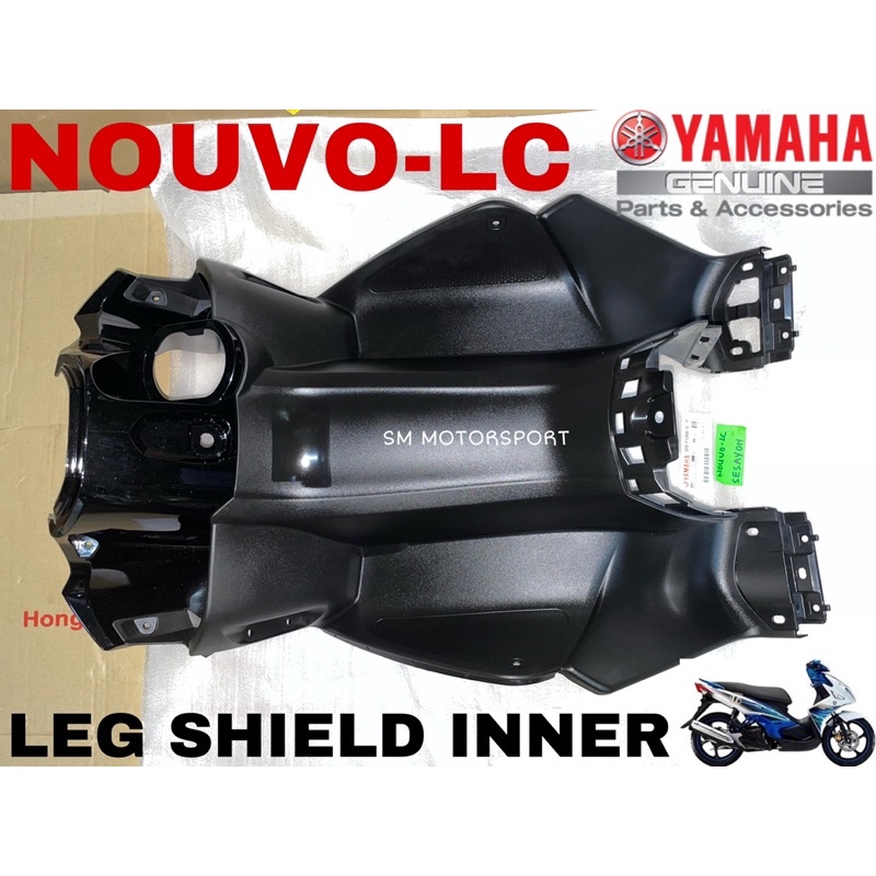 NOUVO LC LEG SHIELD COVER INNER ALL BLACK YAMAHA 100 ORIGINAL HLY