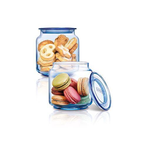 Ltr Luminarc Rondo Solid Jar Bekas Kuih Raya Set Balang Biskut