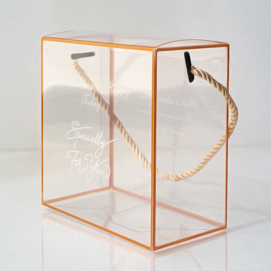 SHIOK Portable Square Shaped Transparent Gift Box Espsecially For You