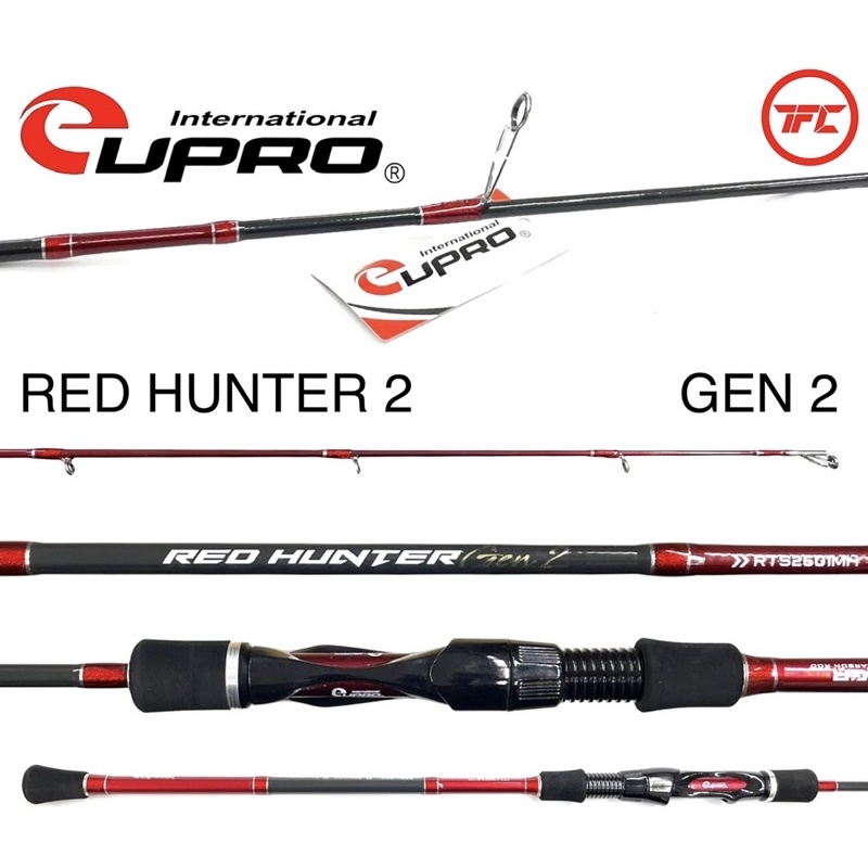 Eupro Red Hunter Gen Spinning Jigging Rod Shopee Malaysia