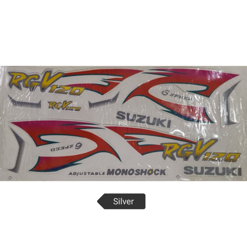 Suzuki RGV 120 1 Body Sticker Strike Stripe RGV120 COVER SET