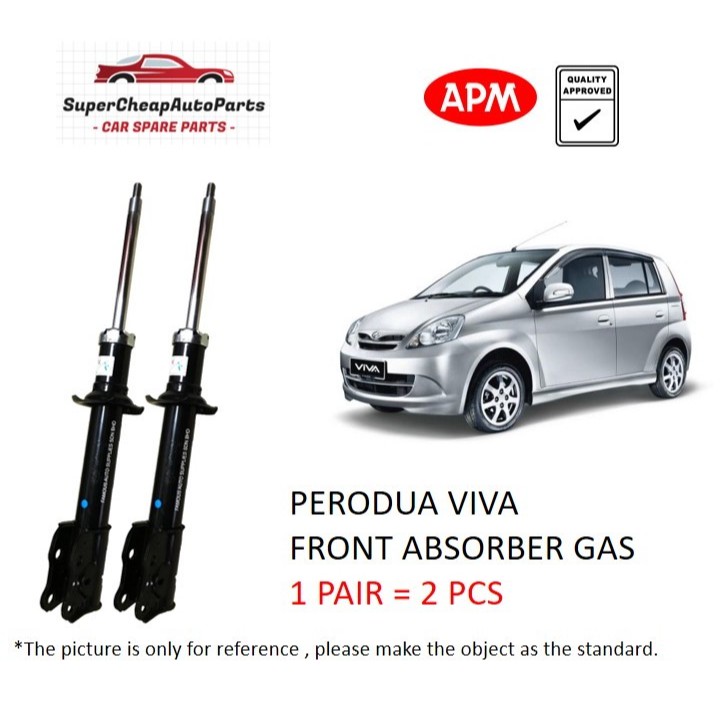 Original Apm Perodua Viva Front Rear Absorber Gas Pair Shopee