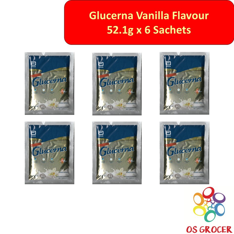 Glucerna Vanilla Flavour Sachets 52 1g X 6 Packs Shopee Malaysia