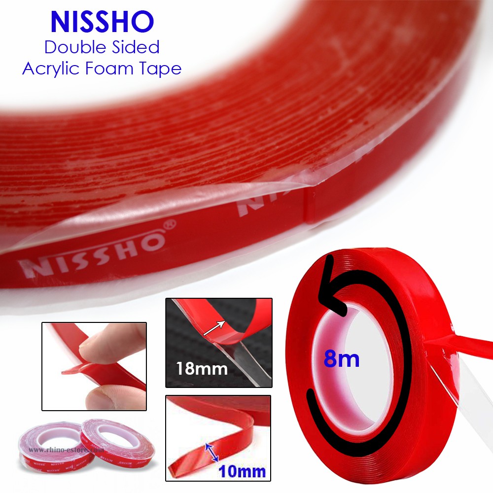 Nissho Double Tape Arcyclic Foam Mm X M Transparent Shopee