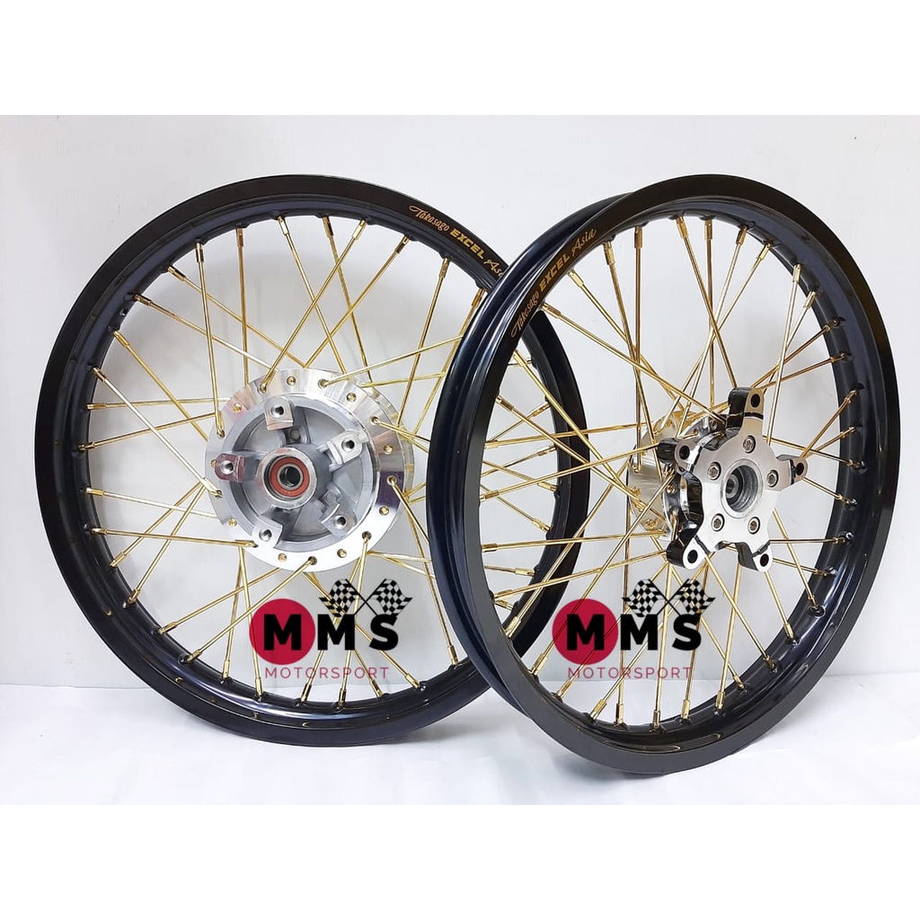 Y15ZR Takasago Excel Asia 1 60x17 RCB Lidi Spoke Gold Hub Gantang