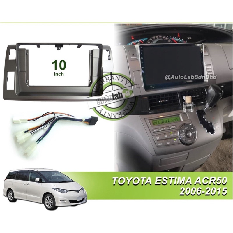 Android Player Casing Toyota Estima Acr Silver With