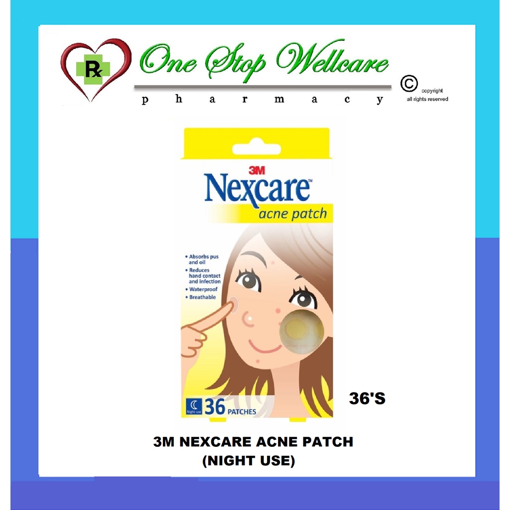 3M NEXCARE ACNE PATCH THINNER DAY USE 30 S NIGHT USE 36 S NIGHT 7