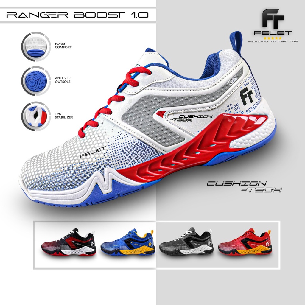 Felet Foam Comfort Ranger Boost Badminton Shoes Original By