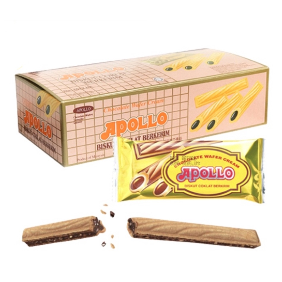 Halal Apollo Stick Wafer Chocolate Pcs X G Shopee Malaysia