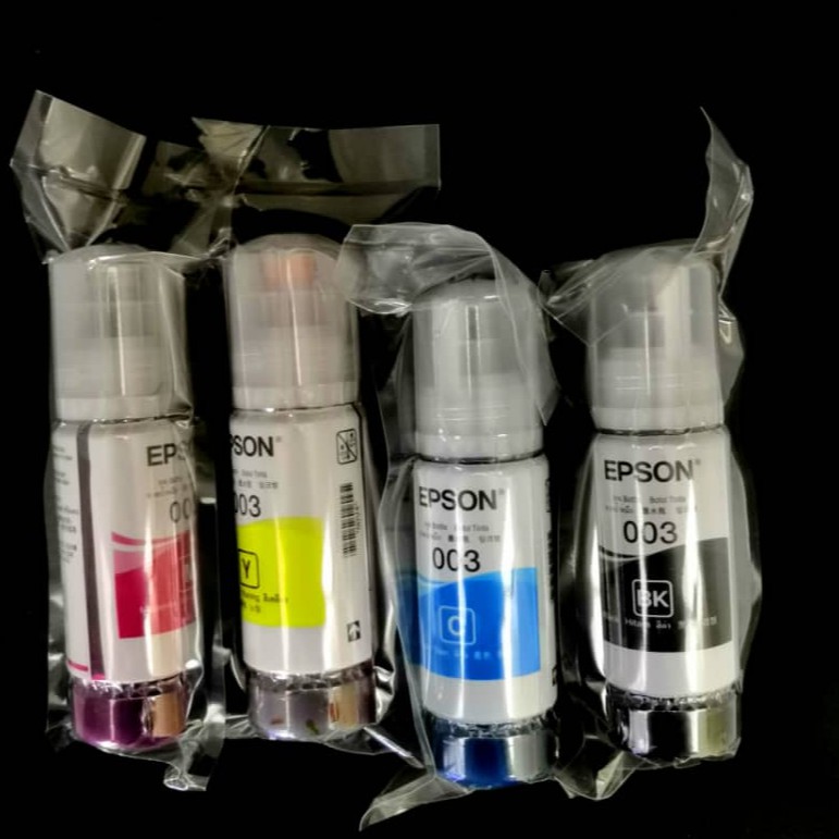 Original Epson Ink Bottle Cmyk Set Bulk Pack L L Shopee