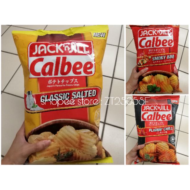 Jack N Jill Calbee Classic Salted Smoky Bbq Flamin Chilli G