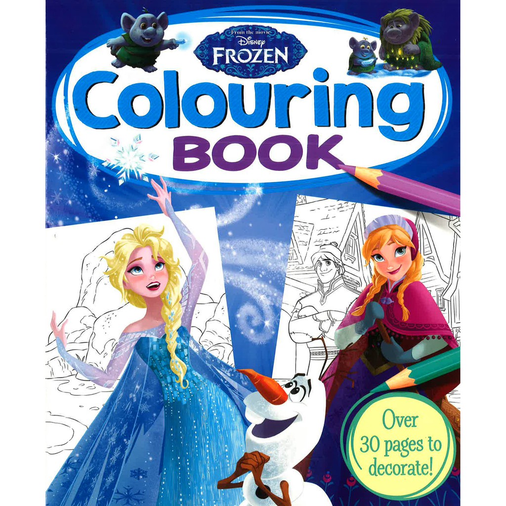 Bbw Disney Frozen Colouring Book Isbn Shopee Malaysia
