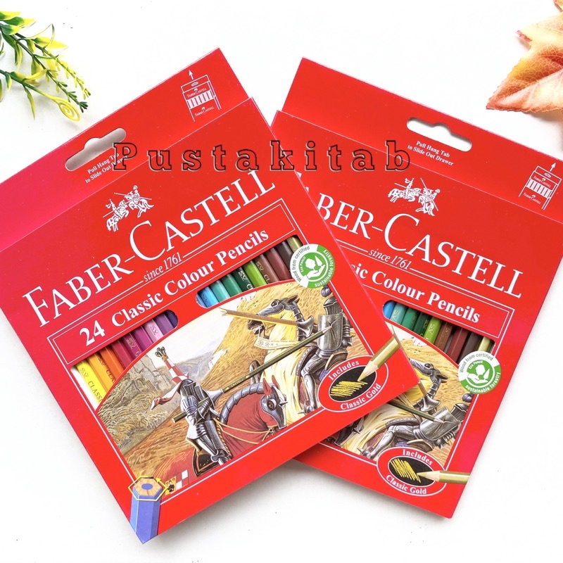 Faber CASTELL CLASSIC Color PENCIL 24 Long Colors Shopee Malaysia