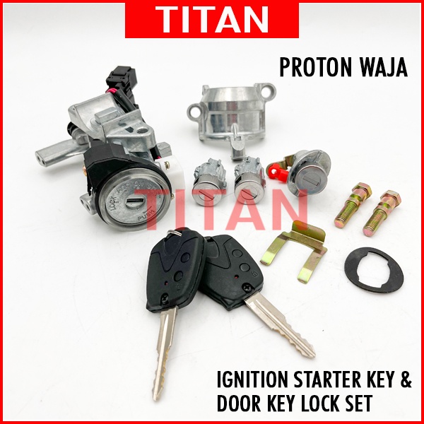 Proton Waja Ignition Starter Key Door Key Lock Full Set Shopee Malaysia