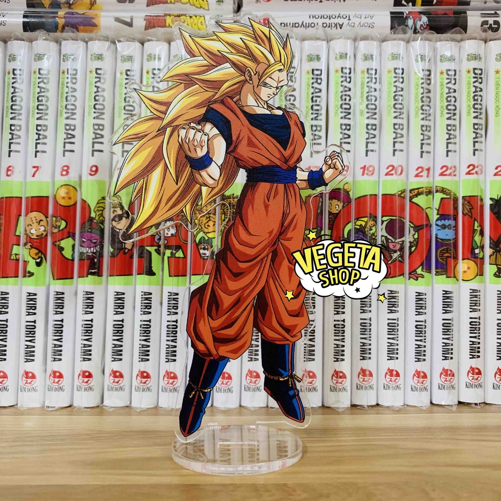 Statue Standee Acrylic Mica 2 Sided Dragon Ball Buu Frieza Cell Goku