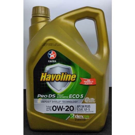 Genuine Caltex Havoline Pro Ds Fully Synthetic Eco Sae W Api Sn