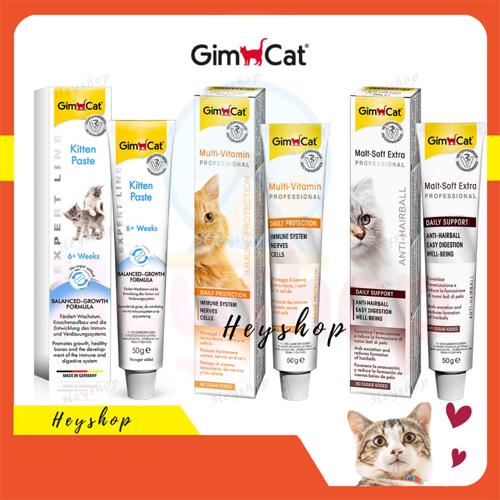 GimCat Multi Vitamin Paste Professional 50ml 100ml 200ml Malt Soft