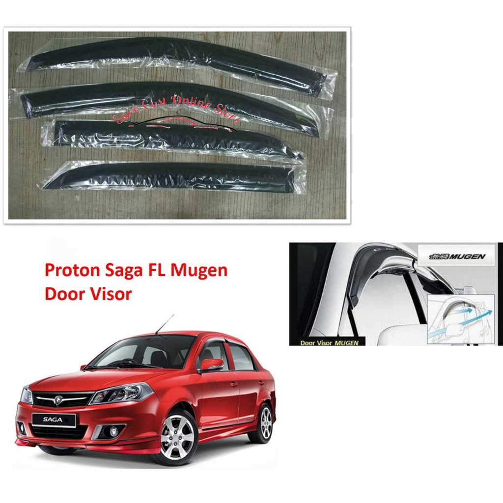 Proton Saga FLX FL Blm 2008 Mugen Door Visor 3 INCH Shopee Malaysia