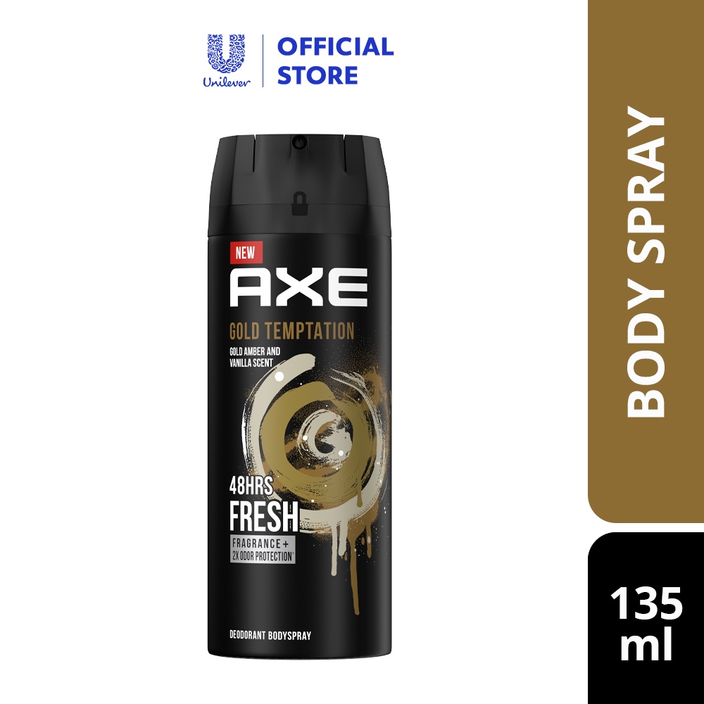 Axe Body Spray For Men Gold Temptation Ml Shopee Malaysia