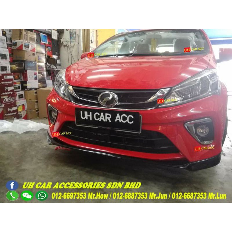 Perodua Myvi Gear Up Abs Bodykit Skirt Skirting Bumper With