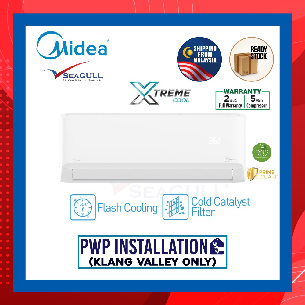 WI FI Midea Non Inverter R32 Wall Mounted Xtreme Cool Series 1 0HP 2