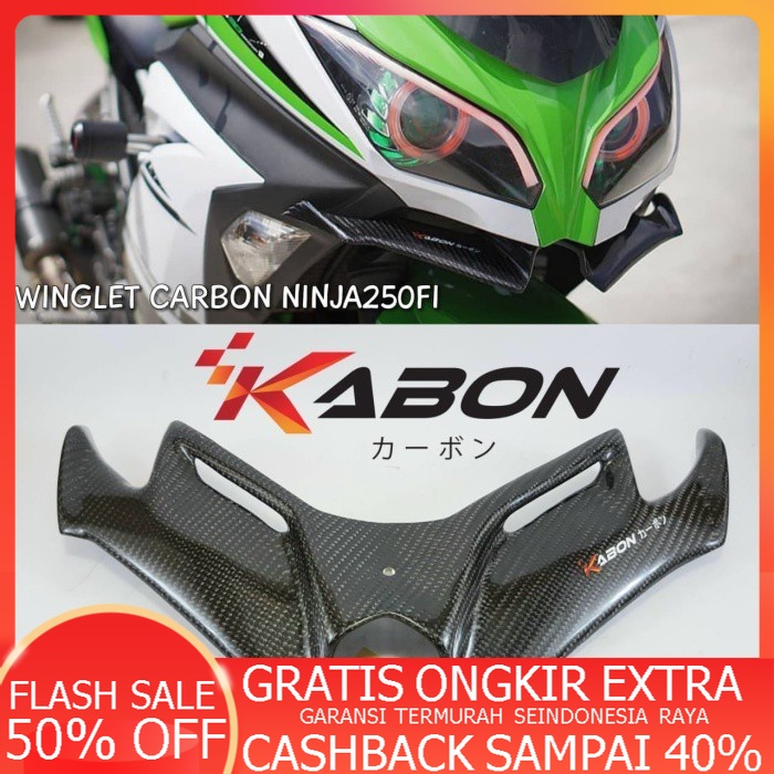 Winglet Carbon Kabon Ninja Fi R Cbr Rr New Ninja Zx R R