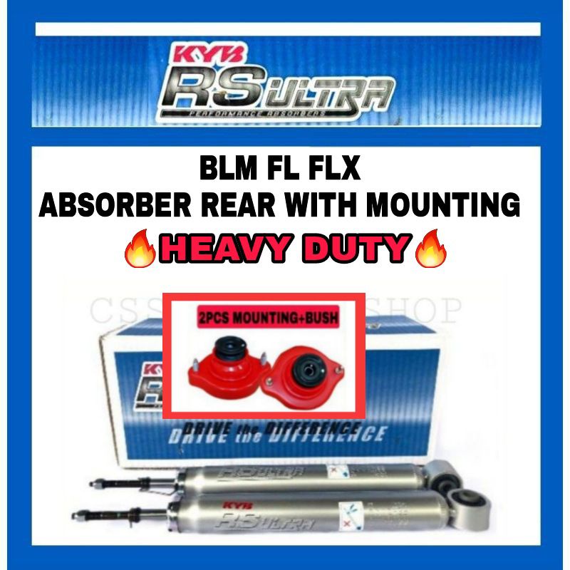 KYB RS ULTRA BLM FLX FL SAGA VVT ABSORBER REAR GAS HEAVY DUTY WITH