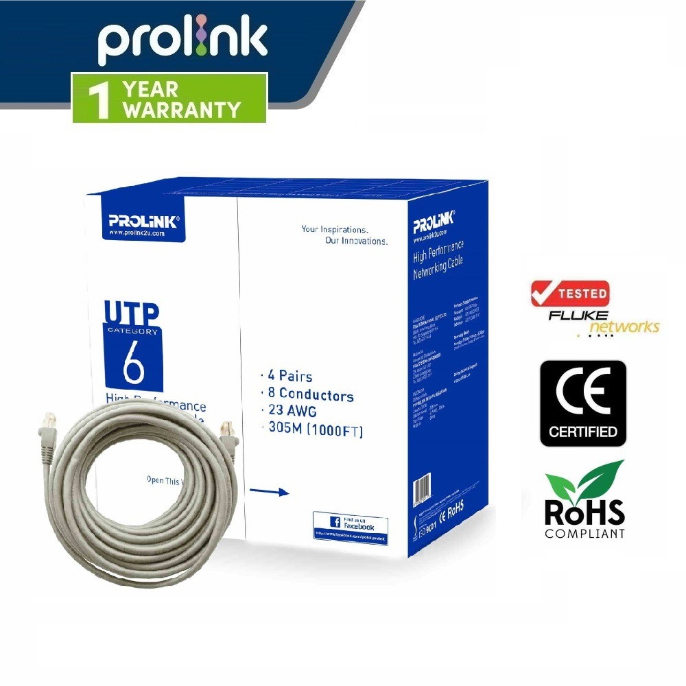 Prolink Cat Utp Network Ethernet Cable M Network Cctv Cable Hcca