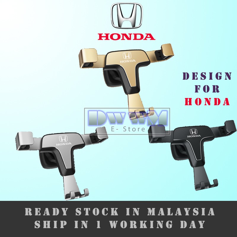 Honda Gravity Air Vent Car Phone Holder Mount Tri 360 Deg Rotation For