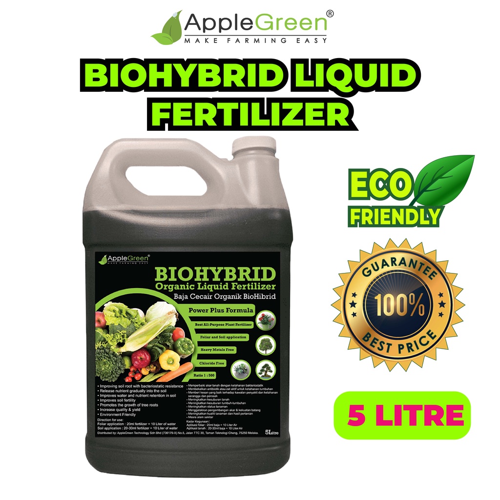 Biohybrid L Hybrid Organic Liquid Fertilizer L Baja Organik Cecair