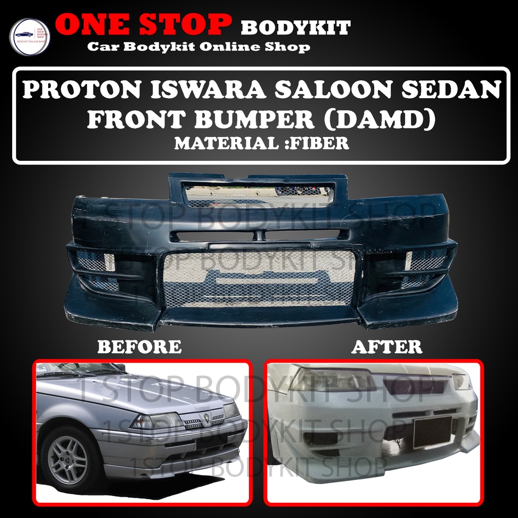 PROTON ISWARA FRONT BUMPER DAMD FIBER FIBERGLASS SKIRT LIP BODYKIT