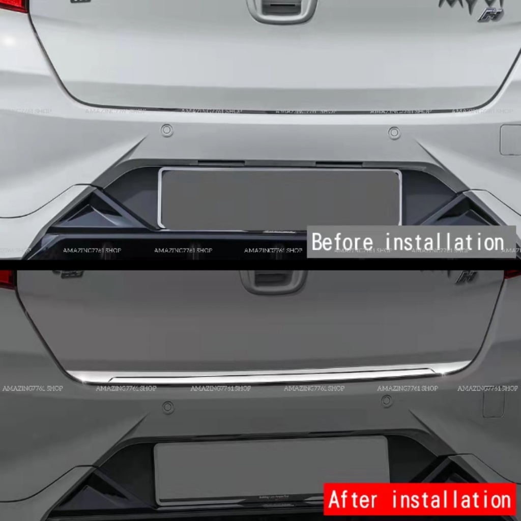 Amazing Perodua Myvi Rear Tail Gate Chrome Lining Molding