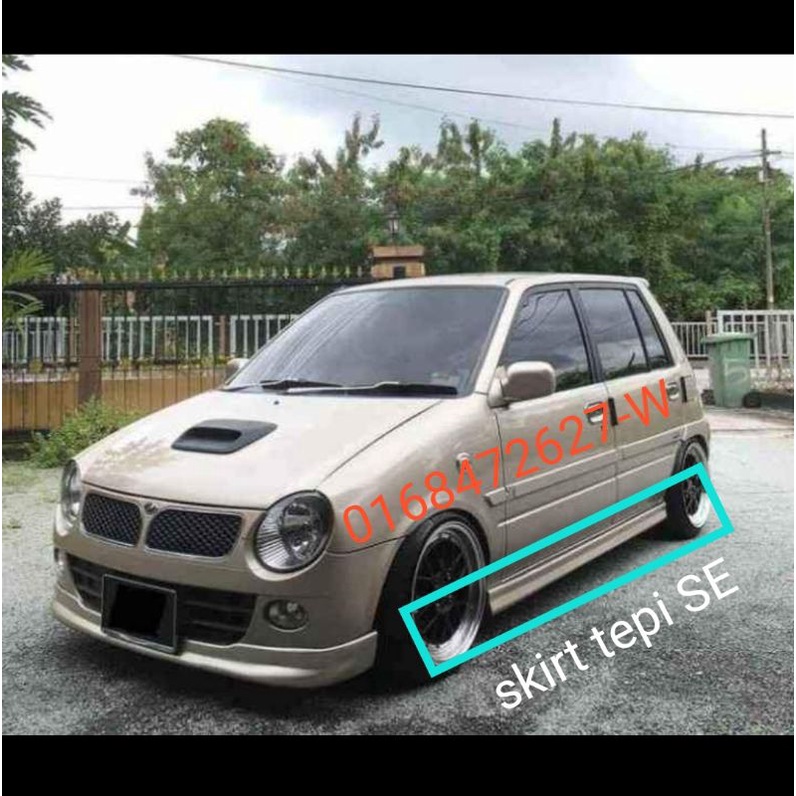 Kancil Side Skirt Se Tepi Siap Getah Lining Sekali Ready Stok