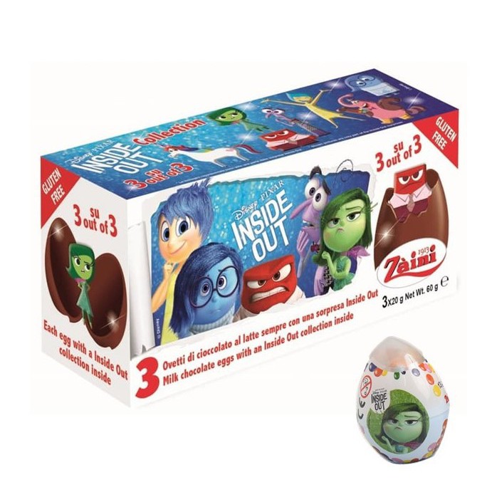 Zaini Chocolate Surprise Egg INSIDE OUT Tripack Shopee Malaysia