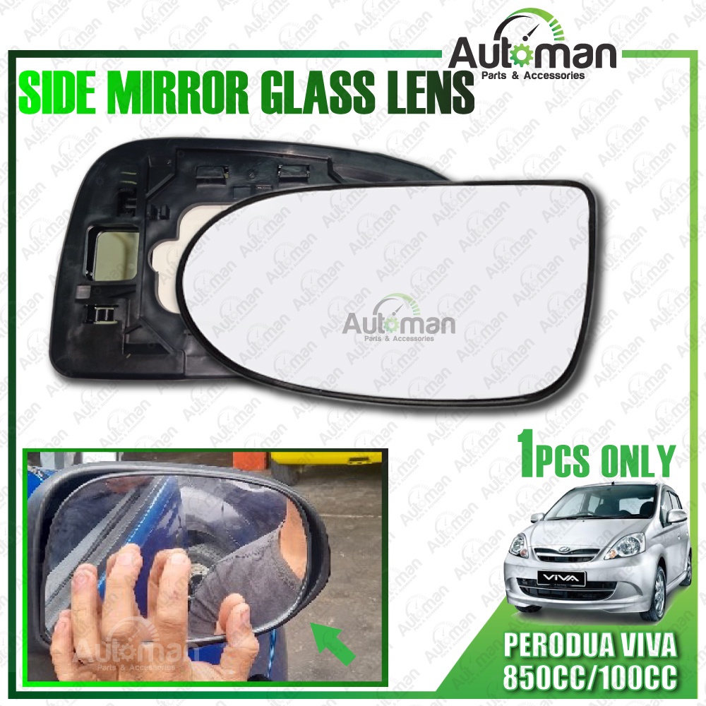 Perodua Viva 850 Viva 1000 Side Mirror Glass Mirror Len Lens Shopee