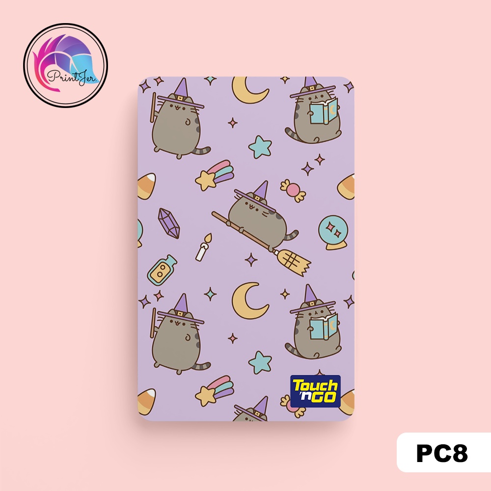 Pusheen Cat Series Touch N Go Card Sticker Cover Waterproof