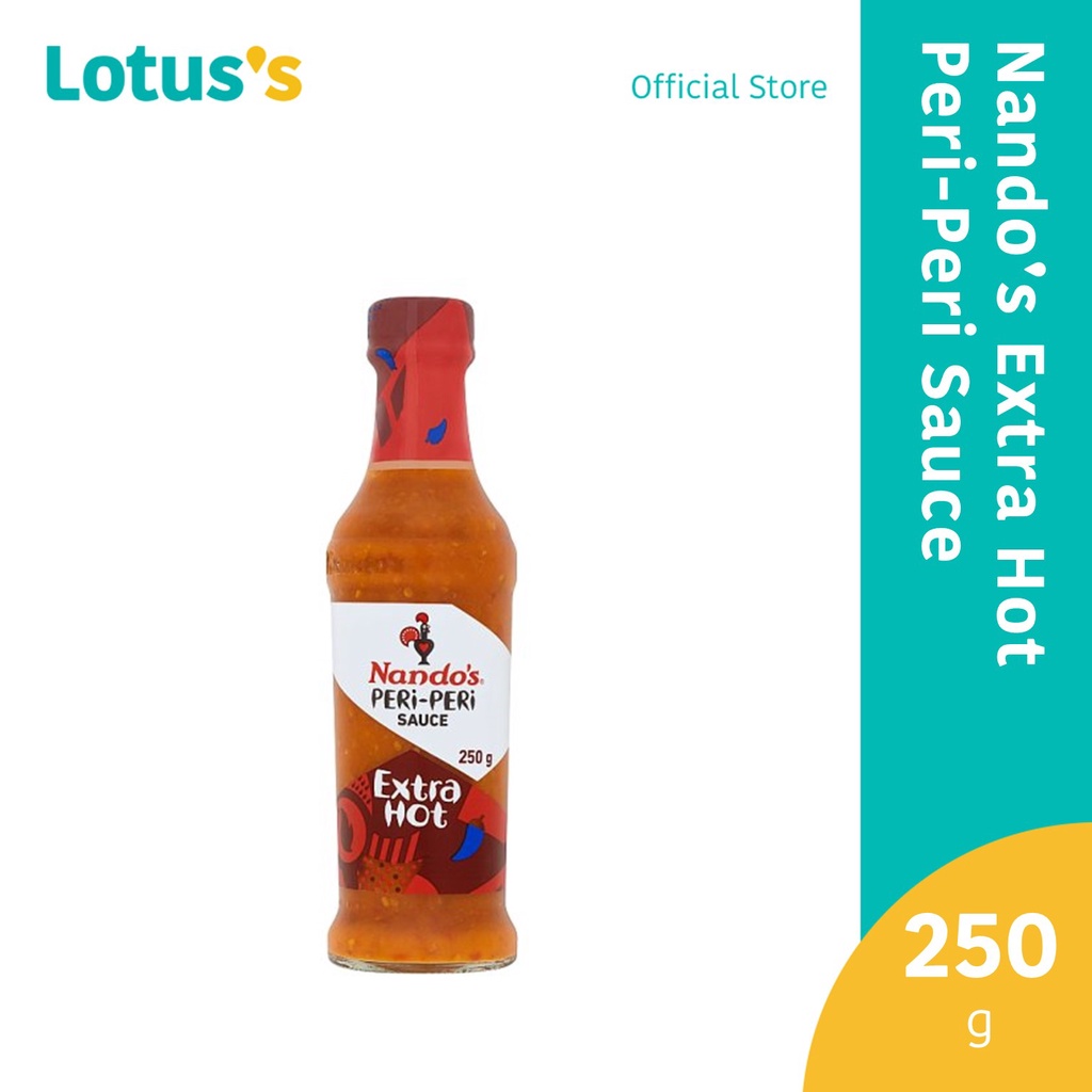 Nando S Extra Hot Peri Peri Sauce 250g Shopee Malaysia
