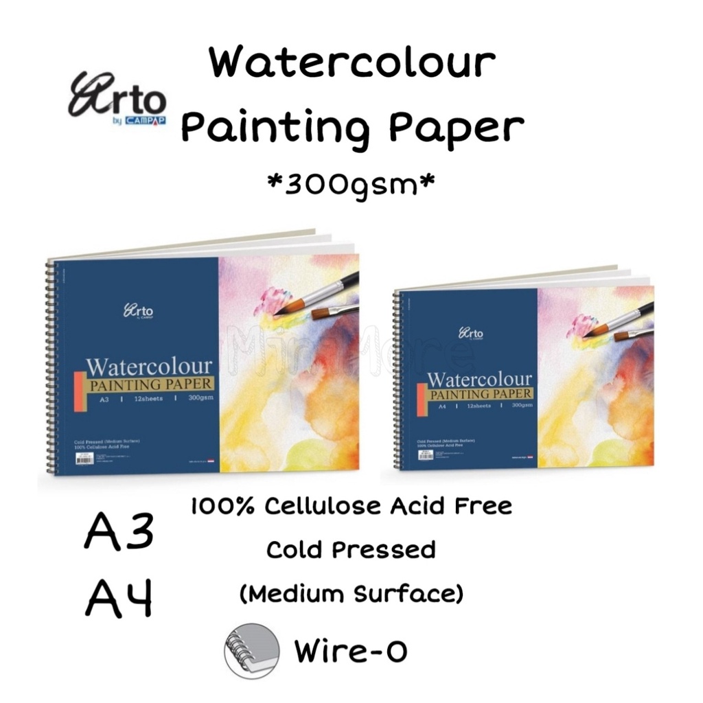 MiniMore Arto By Campap Watercolour Painting Paper Wire O 100