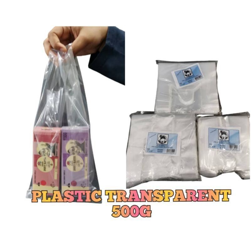 PP Transparent Singlet Bag PP Clear Plastic Bag Plastik Lutsinar