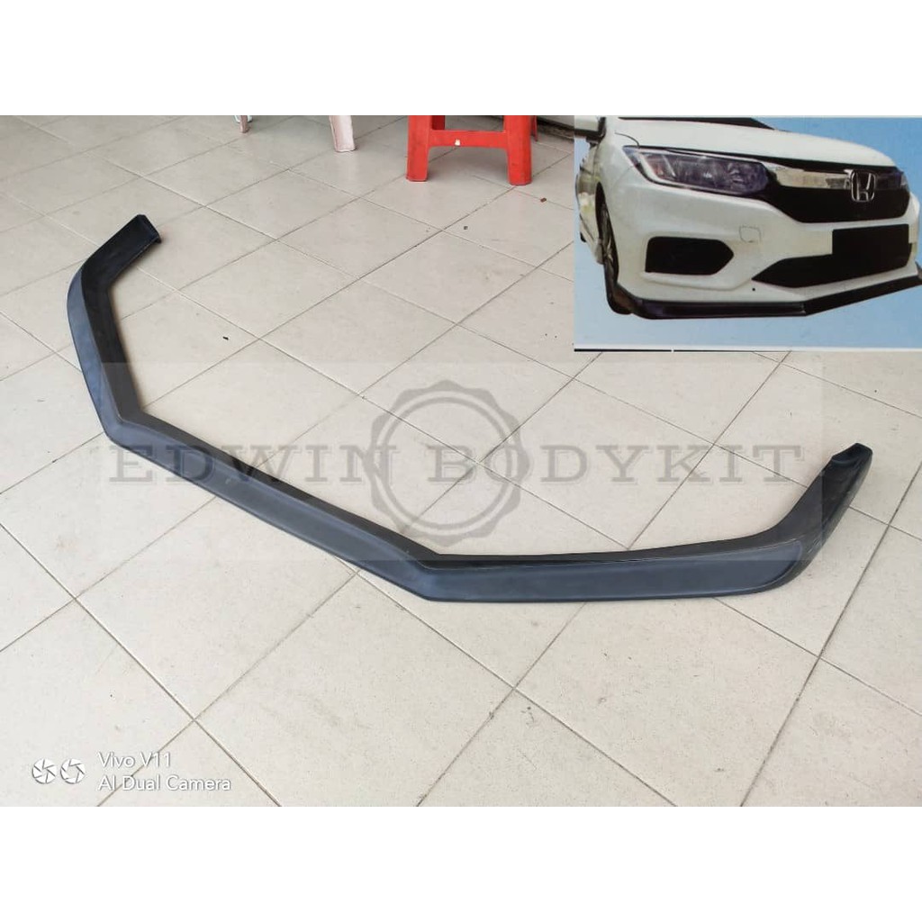 Honda City Gm Takero Front V Lip Pu Bodykit Depan Skirt Pu