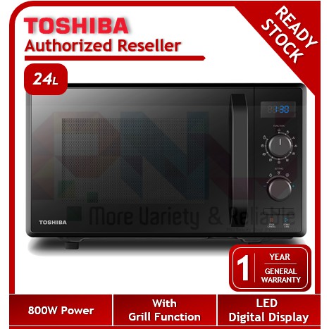 Toshiba L Digital Display Microwave Oven With Grill Mw Ag Pf Bk