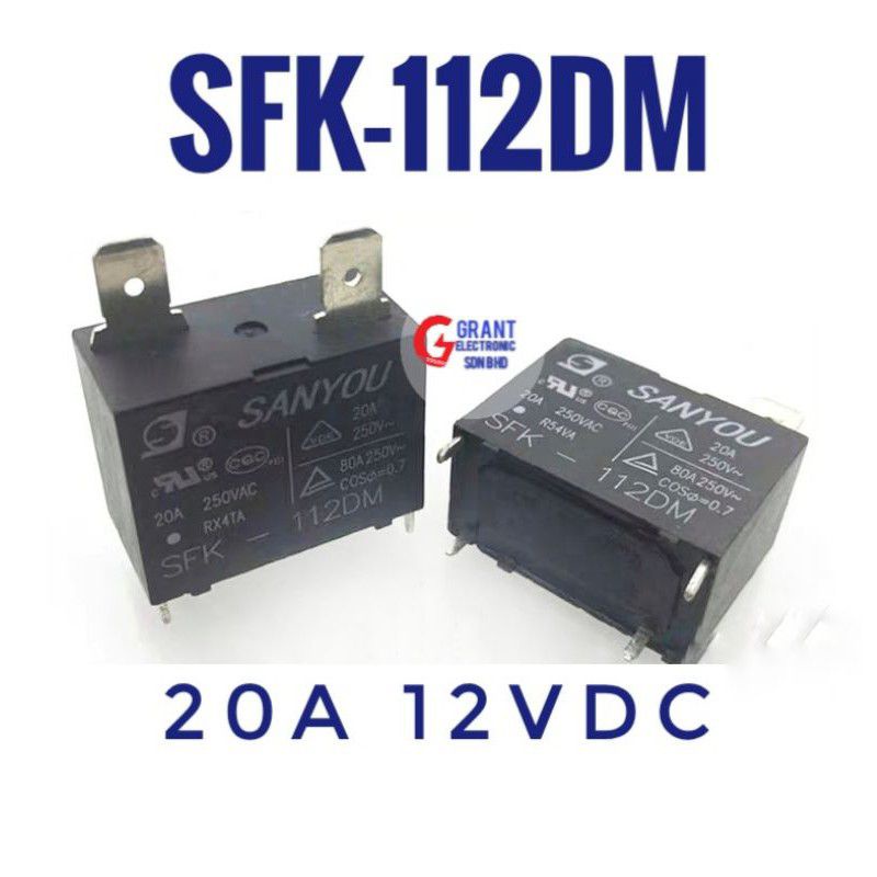 Sanyou Sfk Dm Power Relay V Dc A Shopee Malaysia