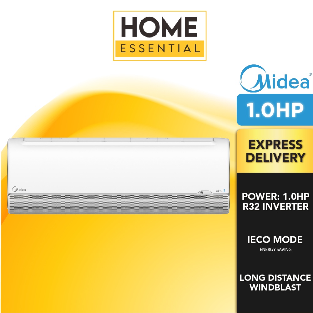 Midea 1 0HP MSFAAU 09CRFN8 Airstill R32 Inverter Air Conditioner