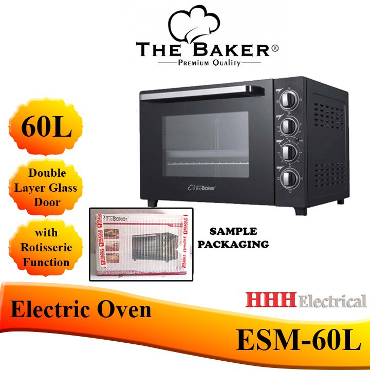 ORIGINAL The Baker Electric Oven ESM 60L Shopee Malaysia